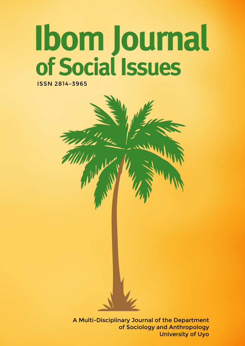 					View Vol. 11 No. 1 (2022): Ibom Journal of Social Issues
				